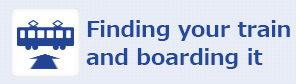 Finding your train and boarding it