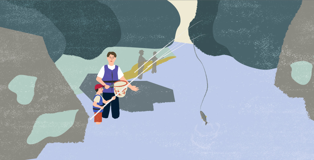 雄大な自然のイラスト