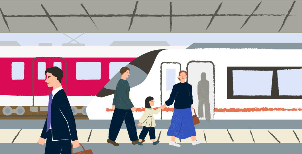 大阪も名古屋も行きやすいイメージイラスト