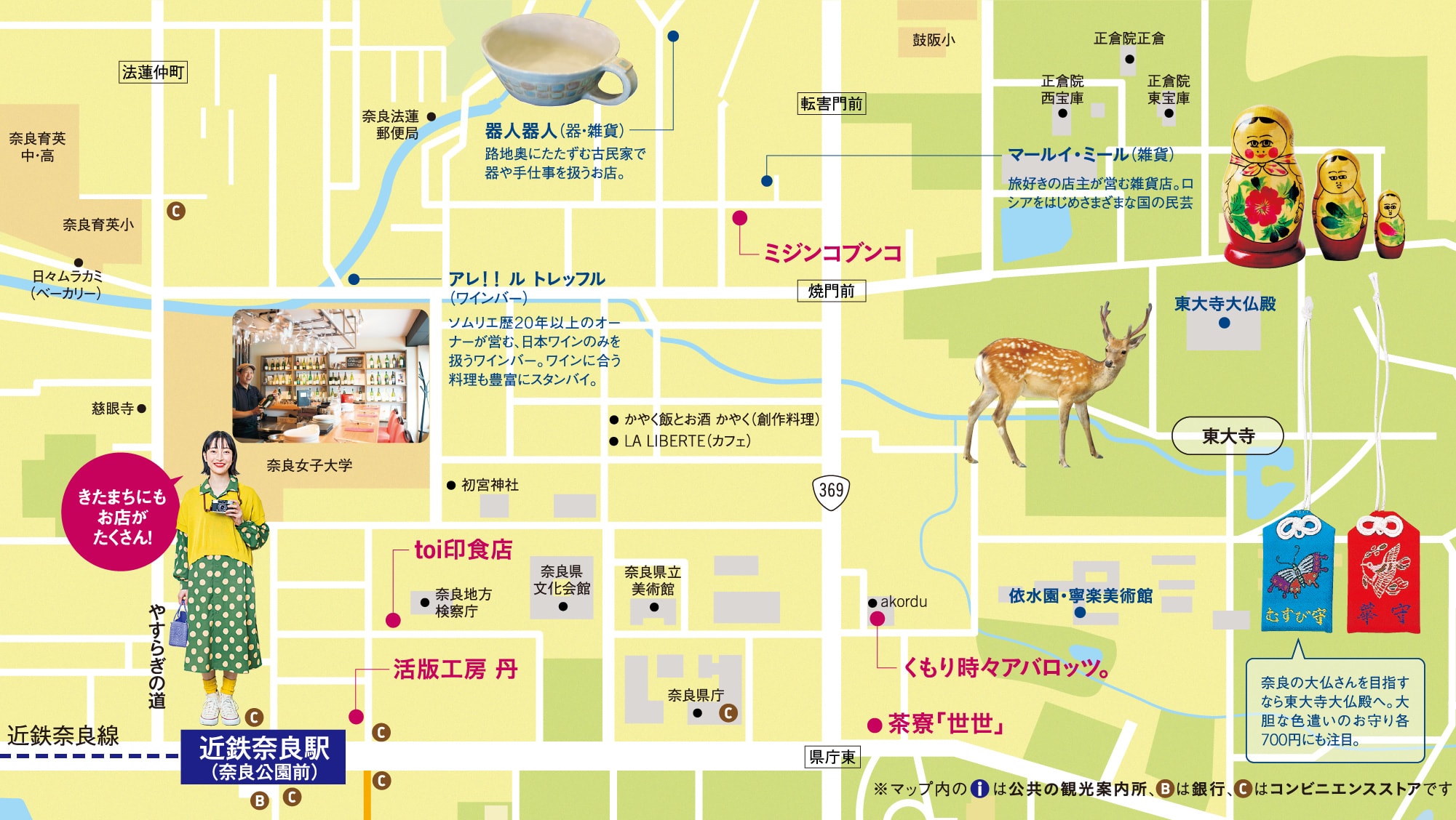 きたまちエリアお散歩マップ