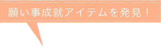 願い事成就アイテムを発見！