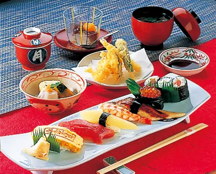 赤玉寿司の寿司料理の写真