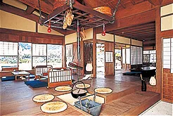 とうふやの店内、座敷の写真