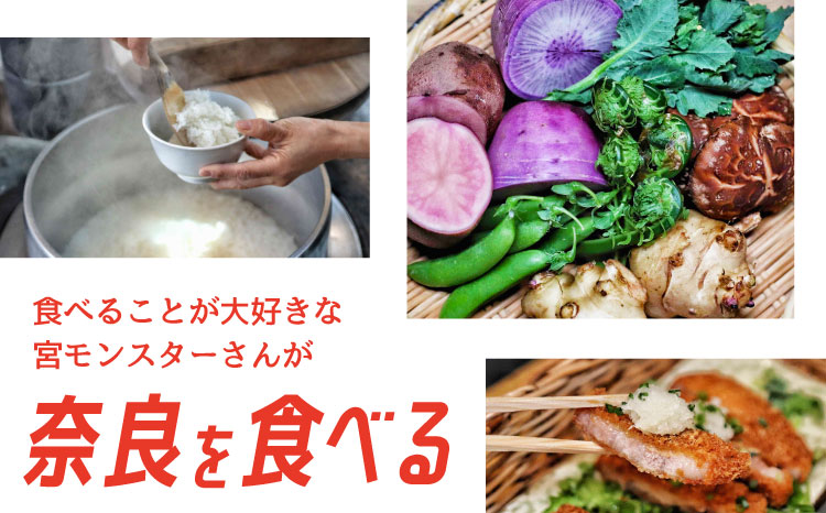 食べることが大好きな宮モンスターさんが奈良を食べる